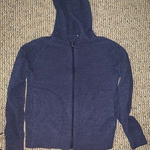 Sweater $10, red cardigan $5, boots $20